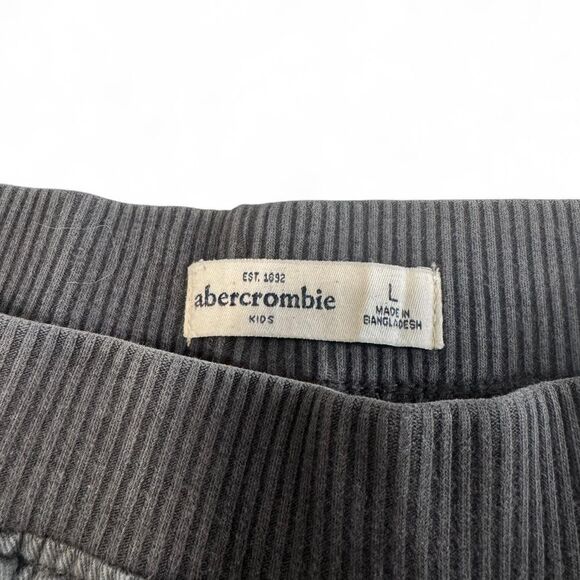 Abercrombie Kids Army Green Joggers | Size Large | 100% Cotton - Picture 3 of 6